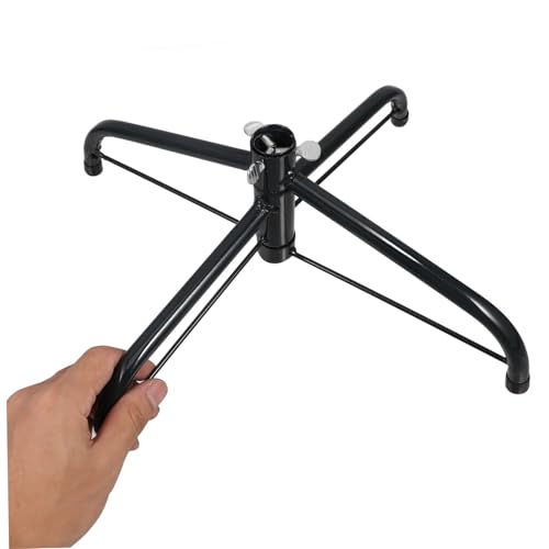 Soporte de hierro para árbol de Navidad base plegable resistente para abetos pequeños 4