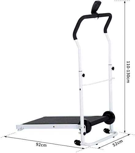 Caminadora plegable profesional manual con display LCD miniatura 2