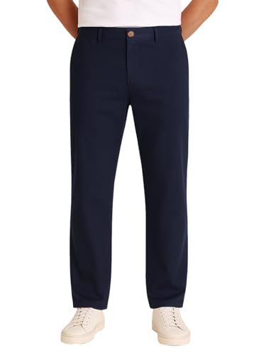 La Mejor Selección de Pantalones de Gabardina para Hombre , tabla con los diez mejores. 42 Holstone Pantalón Estilo Chino de Gabardina Corte Recto | - Pantalones Rectos para Hombre Ideales para Uso Casual y en la Oficina