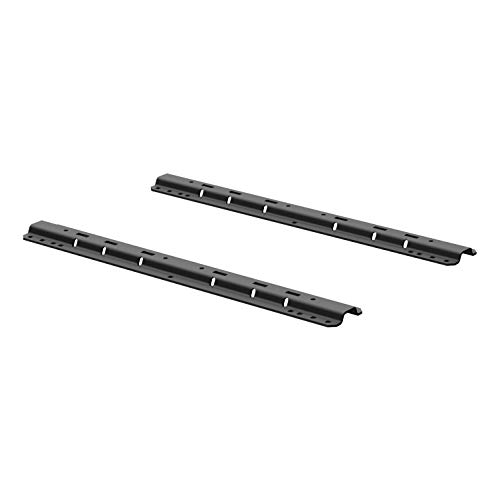 CURT 16204 Industry-Standard 5th Wheel Hitch Rails Carbide Black 25 000 Pounds