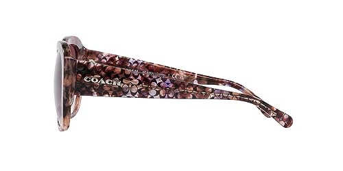 Coach HC8363U Universal Fit Sunglasses, Petal Tortoise/Purple Clear Gradient, 56 mm4