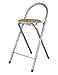 Jardin202 - Taburete Plegable de Cocina | Silla Plegable de Metal y Madera | 37x45x80 cm