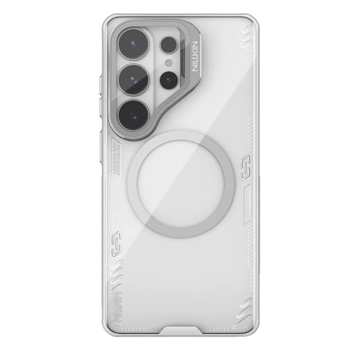 Image of Nillkin Case for Samsung Galaxy S26 Ultra (6.9 inch Inch) Iceblade Prop Case Magnetic Mag Safe Features Corner Air Bags + Aluminium Camera Protect Stand Scratch Grey