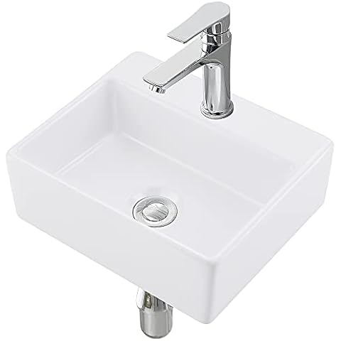 VASOYO Wall Mount Corner Bathroom Vessel Sink Cover