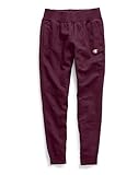 Champion Women's Reverse Weave Joggers, Left Hip C, Dark Berry Purple-Y06146, X-Large