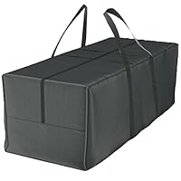 Aufbewahrungstasche Deluxe XXL (175x80x60 cm) und Schutzhülle für Auflagen - Gartenauflagen Aufbewahrungstasche aus 600D Oxford, Reißverschluss ist geschützt durch Kletband Selbstklebeband