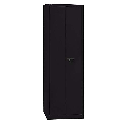 - Armadio a Due Ante Universale 4 Ripiani Larghezza 600 mm in Metallo 633 40 x 60 x 195 cm nero