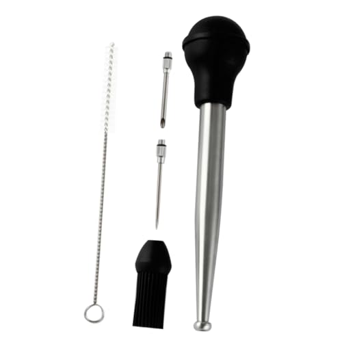 PHENOFICE Barbecue Turkey Injector Sauce Turkey Applicator Spice Injector 304 Stainless Steel 1 Set