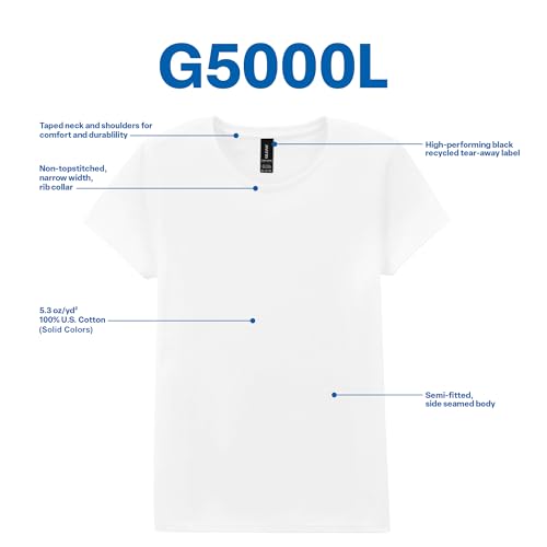 Gildan Women's Heavy Cotton T-Shirt, Style G5000L, 2-Pack2