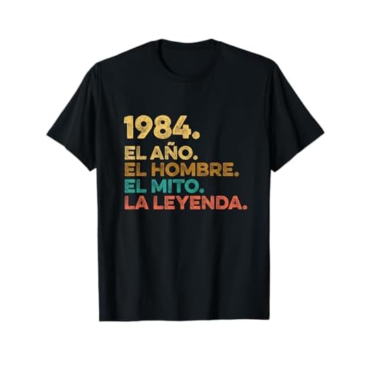 Año Hombre Mito Leyenda - Cumpleaños Regalo Vintage 1984 Camiseta