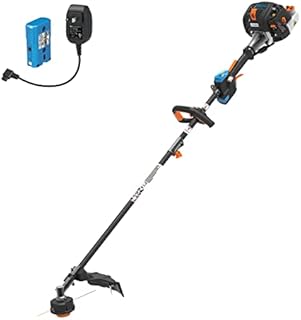LawnMaster NPTGSP2617A No-Pull Gas Grass Trimmer with Electric Start 26cc 2 Cycle 17-Inch