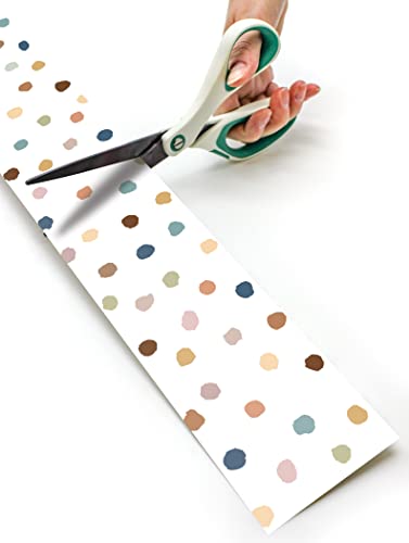 Teacher Created Resources Everyone is Welcome Painted Dots Straight Rolled Border Trim (TCR8912)