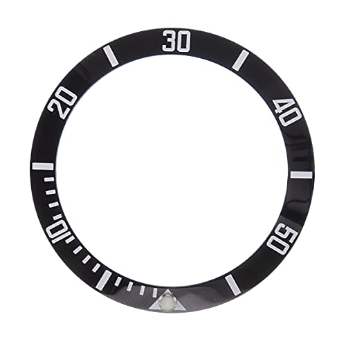 SJHFKDK Watch Insert Loop,Watch Bezel 1pc Black Ceramic Bezel Insert Replacement Accessories For Mens Watch 40mm Case Ceramic Watch Face