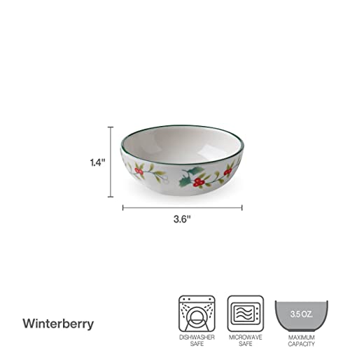 Pfaltzgraff Winterberry Season's Greetings Serving Tray With Dip Bowl, 2 Piece, Multicolored #TOP2
