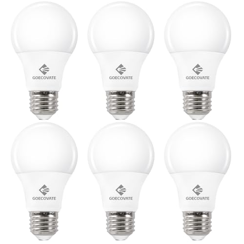 6 Pack A19 Light Bulbs Warm White 3000K 60 Watt Equivalent Led Light Bulb