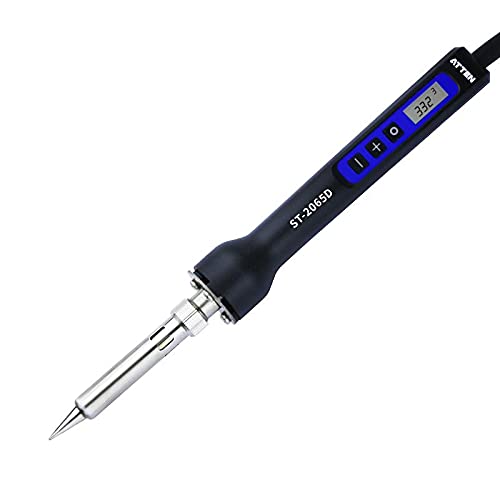 Atten ST-2065D Soldering Iron with LCD Display 65W Temperature Adjustable UK Plug