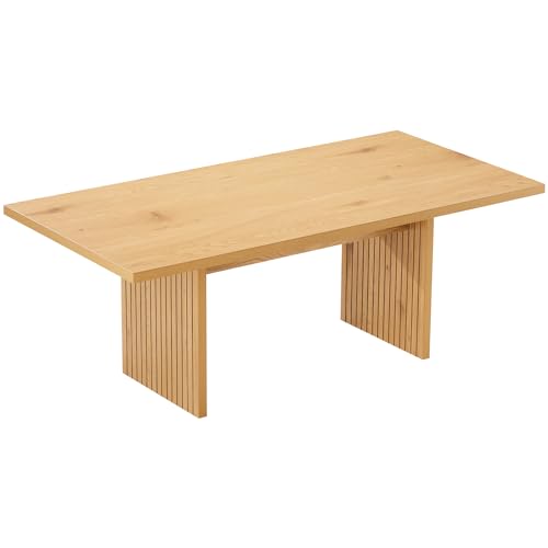 Happy Garden Table Basse Alma en aggloméré Style scandinave, 120cm de Longueur, Design rectangulaire