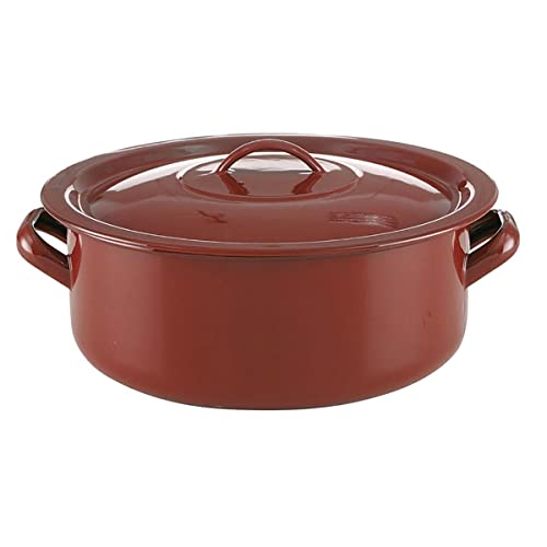 Quid Clasico Esmalte Cacerola Acero Esmaltado 12cm – 0,75l Acero Carbonatado Apto Vitrocerámica Apto Inducción Antiadherente
