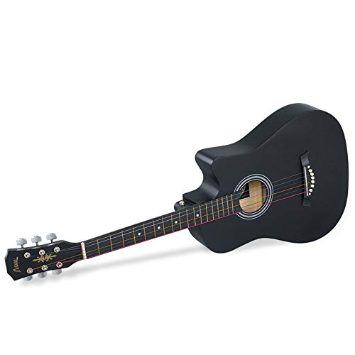 Loivrn Guitare acoustique taille de 38 pouces en bois guitare for débutants 38 pouces Noir portable de voyage guitare… - Les Beatles, Paul McCartney, John Lennon, RIngo Starr, George Harrison Loivrn Guitare acoustique taille de 38 pouces en bois guitare for débutants 38 pouces Noir portable de voyage guitare… – Image 6