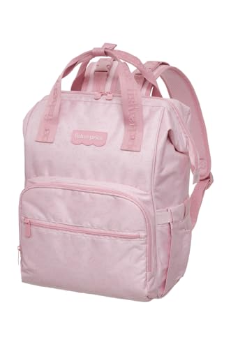 Fisher-Price Mochila Maternidade Grande, Rosa, Espaçosa, com Alças Ajustáveis
