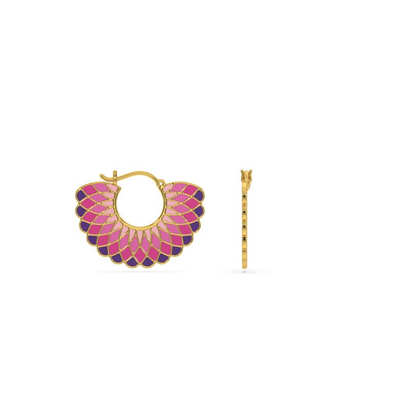 Image of Kisna 14 KT Flossie Yellow Gold Earrings For Women