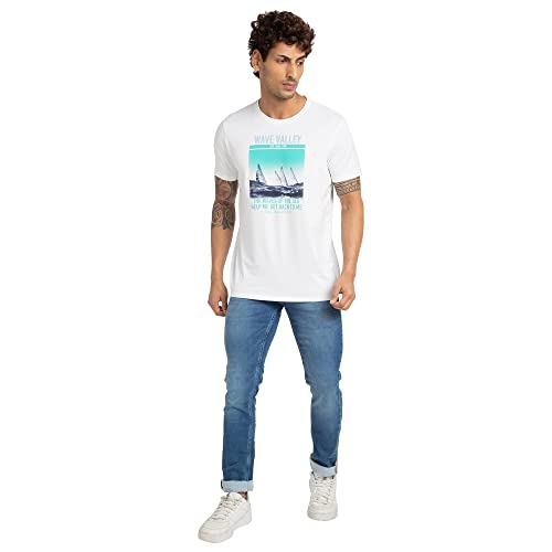 Image of Spykar Men's Rover Regular Fit Mid-Rise Jeans