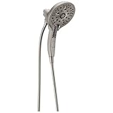 Delta Faucet 5-Spray In2ition 2-in-1 Dual Hand Held Shower Head with Hose, H2Okinetic Handheld...
