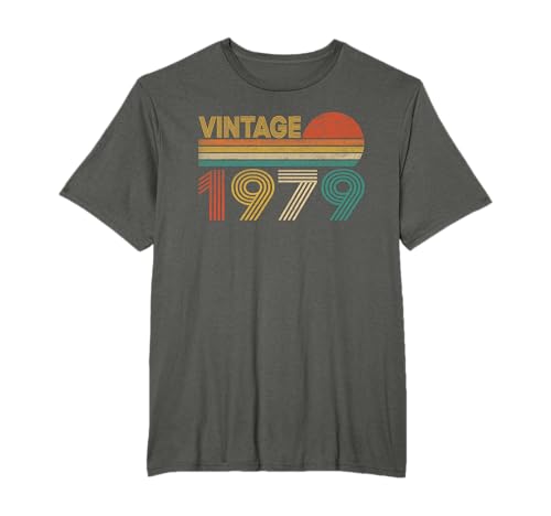 Vintage 1979 42 Anni Compleanno Uomo Donna Regalo Divertente Maglietta