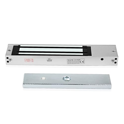 AccessShield Verrou magnétique électronique, serrure électromagnétique à porte unique CC 12 V, serrure magnétique de sécurité pour systèmes de...