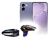 BoxWave Gaming Gear Compatible with Oppo A6x 4G - Touchscreen QuickTrigger Auto, Trigger Buttons Autofire Gaming Mobile FPS - Jet Black