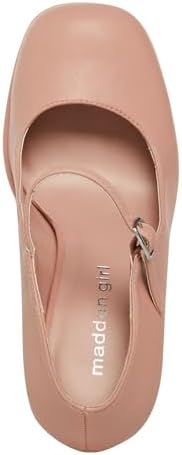 Madden Girl Womens Khloie Faux Leather Platform Heels Pink 9.5 Medium (B,M) | Image 2