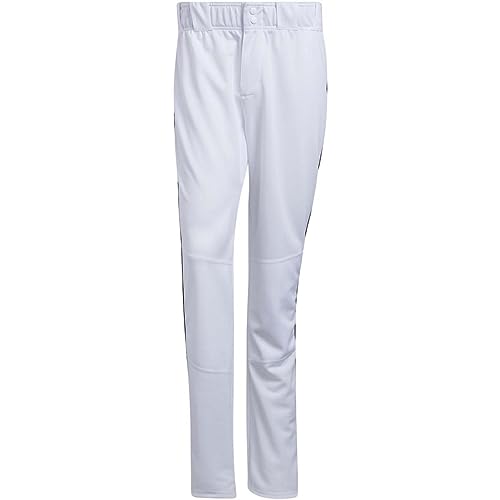 adidas Icon Pro Piped Open Hemmed Baseball Pants White | Black 2XL