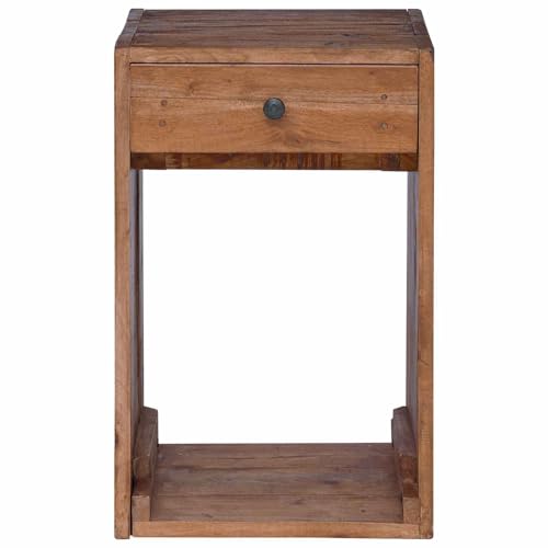 Table de chevet en bois de mahogany compacte pour optimiser le rangement des petits espaces