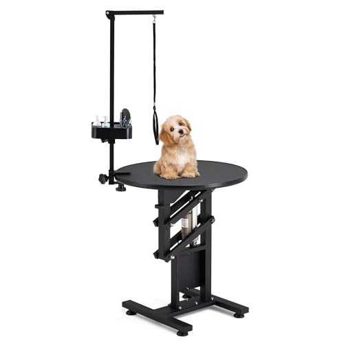 Professional Electric Lift Dog Grooming Table, Portable Height Ad...