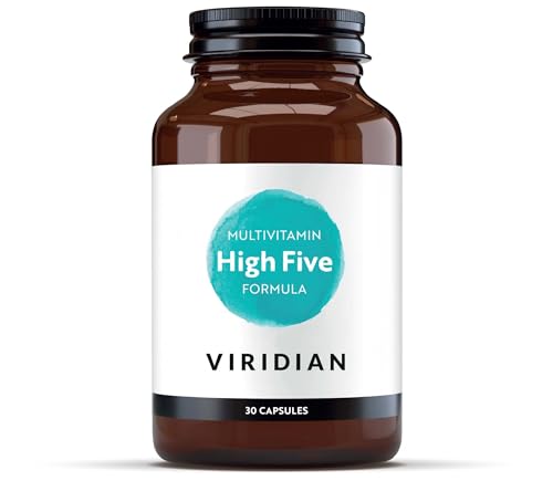 Viridian - High Five Multivitamin Formula - 30 Veg Caps | Support Energy & Vitality with 23 Essential Nutrients & Including Vitamin B5 | Formulated By Nutritionists | No Artificial Additives | Vegan