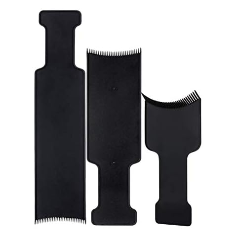 BinaryABC Flat Top Balayage Board Comb Paddle Board Comb Hair Highlighting Board Hair Colour Board,3Pcs Cover