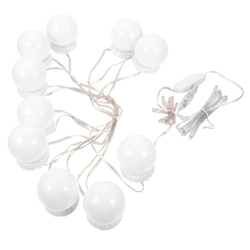 iplusmile Bombillas LED Regulables para Espejo de Tocador con Luz USB Temperaturas de Color Diseño con Ventosa para Baño Dormitorio y Vestidor