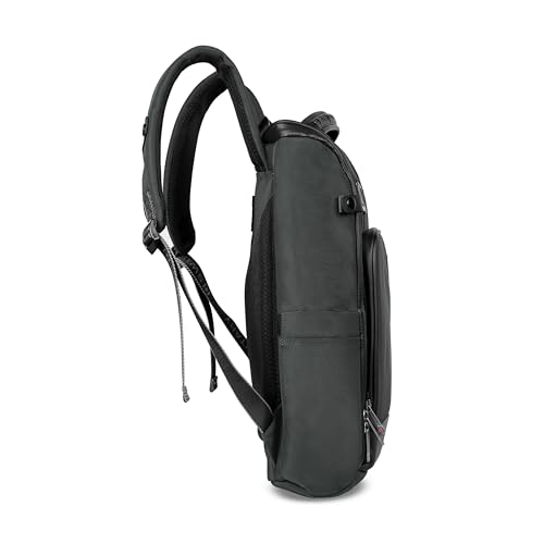 Image of SWISS MILITARY Aspen Laptop Backpack 15.6 Inch with USB Charging Port, Quick Access Pockets, iPad Compartment, Mesh Bottle Holders, 16L Compact Travel Office College Bag for Men Women