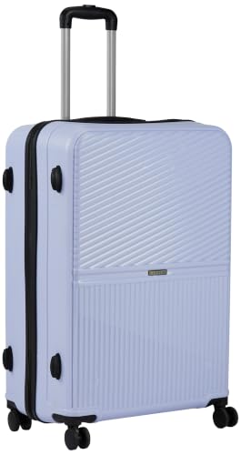 Image of Teakwood Set of 3 8 Wheels Trolley Bag, Hard Cabin with Zipper Closure, Adjustable Push Button & Cross Side Strap, Number Lock System 360 Degree (Set of 3, Lavender)