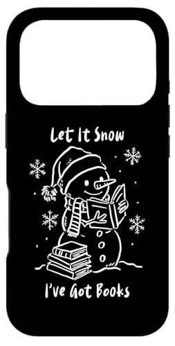 Let It Snow I've Got Books�A���S�n�̗ǂ��Ⴞ��� �Ǐ� �~ ���킢�� �X�}�z�P�[�X iPhone 17 Pro �p