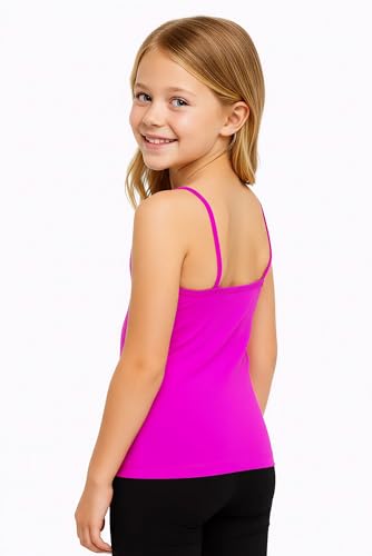 Image of Kurve Girl's Sleeveless Tank Top - Stretch Undershirts Cami Camisole, UV Protective Fabric, Rated UPF 50+ (Made in USA)