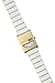Breda 'Pulse Tandem' White and Gold with Metal Bracelet Watch, 26MM
