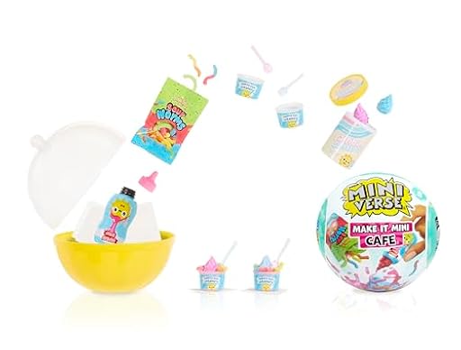 MGA´s Miniverse Make It Mini Cafe Series 5 - Incluye 1 Bola, 8 Mini Coleccionables, Embalaje Ciego, DIY, Juego de Resina, Réplica de Comida, para Coleccionistas y Niños 8+ Años, NO Comestible | Ya disponible en tu tienda friki favorita! En mundofriki.es!