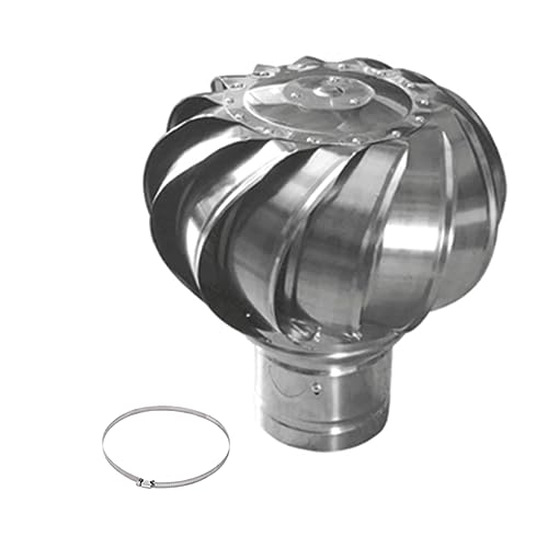 Wind Turbines Air Vents, Wind Turbines Air Vents, Whirlybird Turbine, Dome Ventilator, Cap Vent Round, Vent Built-in Fly Screen Mesh, Internally Braced Wind Turbine, for Factories, Farms ( Size : 250m