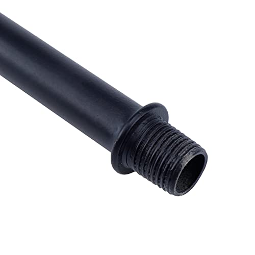 My Mironey 4 Sets Straight Pipe Lamp Stem Kit With Connector M10 Black Lamp Rod Hardware Light Fixture Parts Replacement, 3.15" Long #TOP5