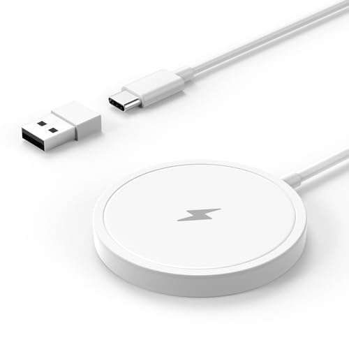 PINRUIGE ワイヤレス充電器 Magsafe Qi認証 マグネット式 対応 Wireless Charger (Pad)...