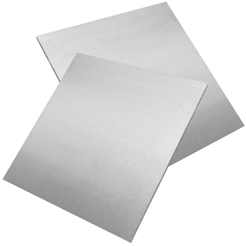 Reviews de Placas planas los 5 mejores. 45 Paquete de 2 hojas de aluminio de 12 x 12 pulgadas, placa de aluminio 6061, grosor de 1/4 pulgadas, placa de aluminio plana lisa con película protectora, chapa de aluminio para...