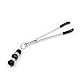 Einstellbar Nippelklemmen SM Fetisch Sexspielzeug Brustwarzen,Bondage Verstellbar Nipple Clamps für Paare Sex-Spielzeug für Frauen und Männer/Silber-2 Stück