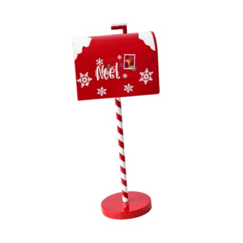 Nishiyuenyi Estatua de buzón de Navidad Buzón Decorativo de Navidad Adornos navideños para el jardín, Style B