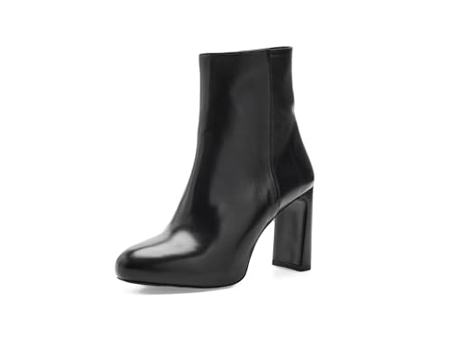 Stuart Weitzman Women's Babette Platform Zip Bootie, Black, 7, Medium